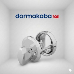 DORMAKABA uzliku komplekts ovāliem cilindriem, hroms