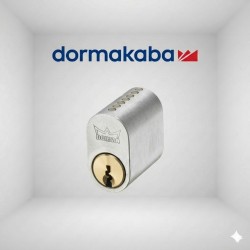 DORMAKABA ovāls cilindrs ar 5 atslēgām, matēts hroms