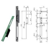 Electric Door Latch with Long Attached Plate