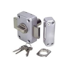 Additional Lock with Cylinder TE5 Chrome