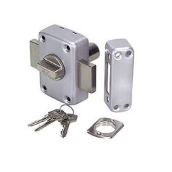 Additional Lock with Cylinder TE5 Chrome