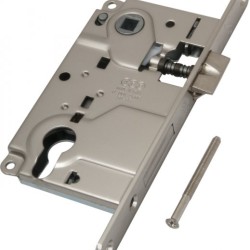 Mortise Lock, Steel, Matte Chrome, Plate   18mm