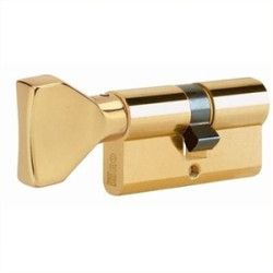 Cylinder with Rotating Handle 30x30 Brass R6