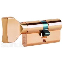 Cylinder with Rotating Handle 30X30 Brass