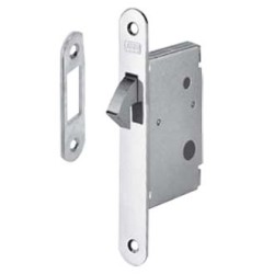 Lock AGB for Sliding Doors, Steel, Nickel