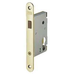 Lock AGB for Sliding Doors, Steel, Plate - Lacquered Brass
