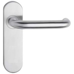 Fireproof Door Fittings without a Hole INOX, 170x45mm