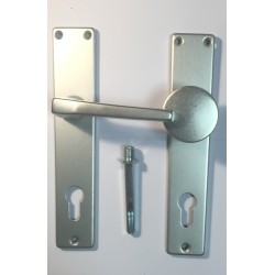 Knob & Handle with Cylinder-Holed Cover Plate 72mm, Gold