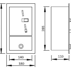Monētu automāts durvju WC atveršanai MAD 6