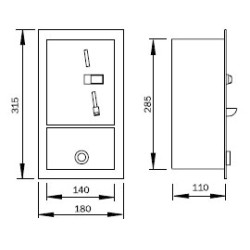 Monētu automāts durvju WC atveršanai MAD 6