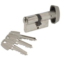 Cylinder with Rotating Handle 30x10 Nickel