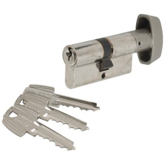Cylinder with Rotating Handle 35x40 Nickel