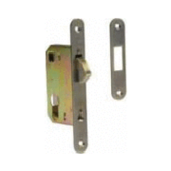 Mortise Lock for Sliding Doors, Bronze