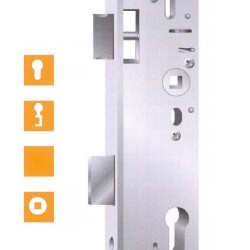 Mortise Mechanism for Cylinders, for PVC Doors, Silver 30/16/92