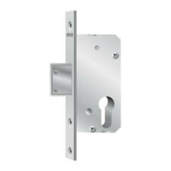 Additional Mortise Mechanism for Cylinders, for PVC Doors, Silver
