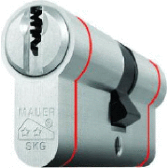 Profile Cylinder with Anti-Theft Features, Red Line MLS Profile, Nickel