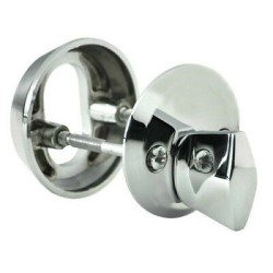Set of Cover Plates for Oval Cylinders 6mm, Polished Chrome