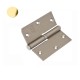 Tērauda eņģe 80x82x2,5 mm, kreisā, misiņš