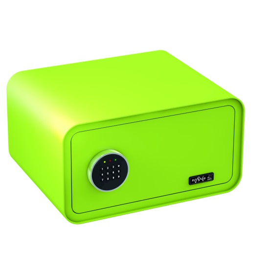 Elektronisks sadzīves seifs ar koda slēdzeni, Krāsa - ābolu zaļš.