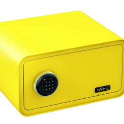 Elektronisks sadzīves seifs ar koda slēdzeni, Krāsa - citronu dzeltens.