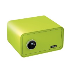 Elektronisks sadzīves seifs ar biometrisku slēdzeni, kura nolasa pirkstu nospiedumu, Krāsa - ābolu zaļš.
