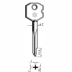 XFI 2 Krustveida atslēgu sagataves (041gr)