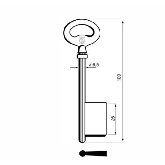 6M14 Divbārdu atslēgas (100gr)