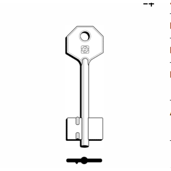 5DVN21 Divbārdu atslēgas (100gr)