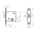 AC-45,handles and cover plates coloured white,chr.plated locking mechanism