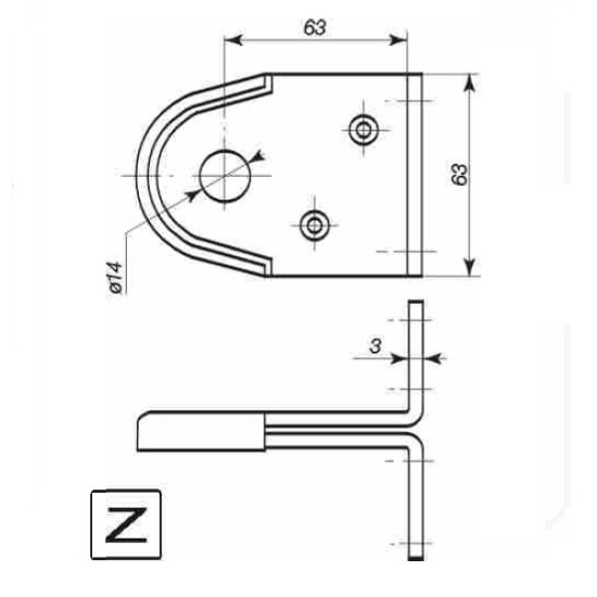 Locking plate for pad locks