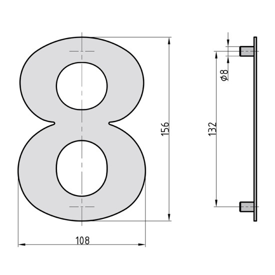 Numurs 8, INOX