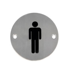 Durų plokštelė su užrašu vyrų WC