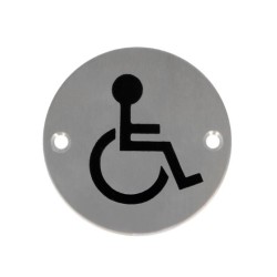 Durų plokštelė su užrašu WC neįgaliasiems